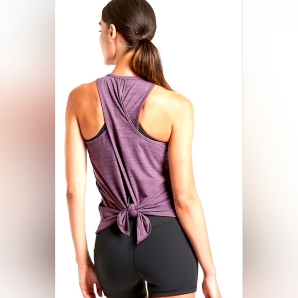 Athleta Essence Tie Back Tank Size L 🧘‍♀️ - Picture 1 of 6